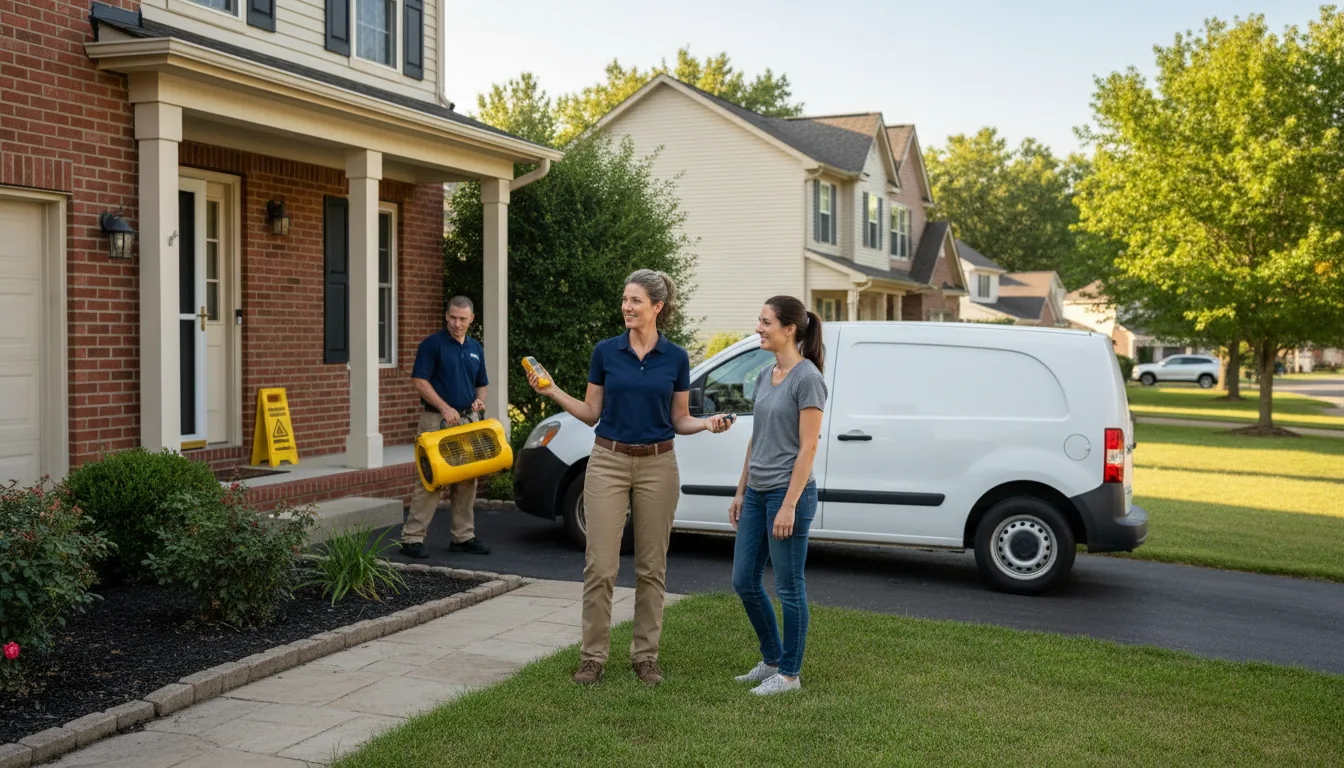 Residential water damage restoration in Colon, NE